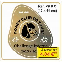 Plaque prestige alu or - PP6O Plaque prestige alu or - PP6O